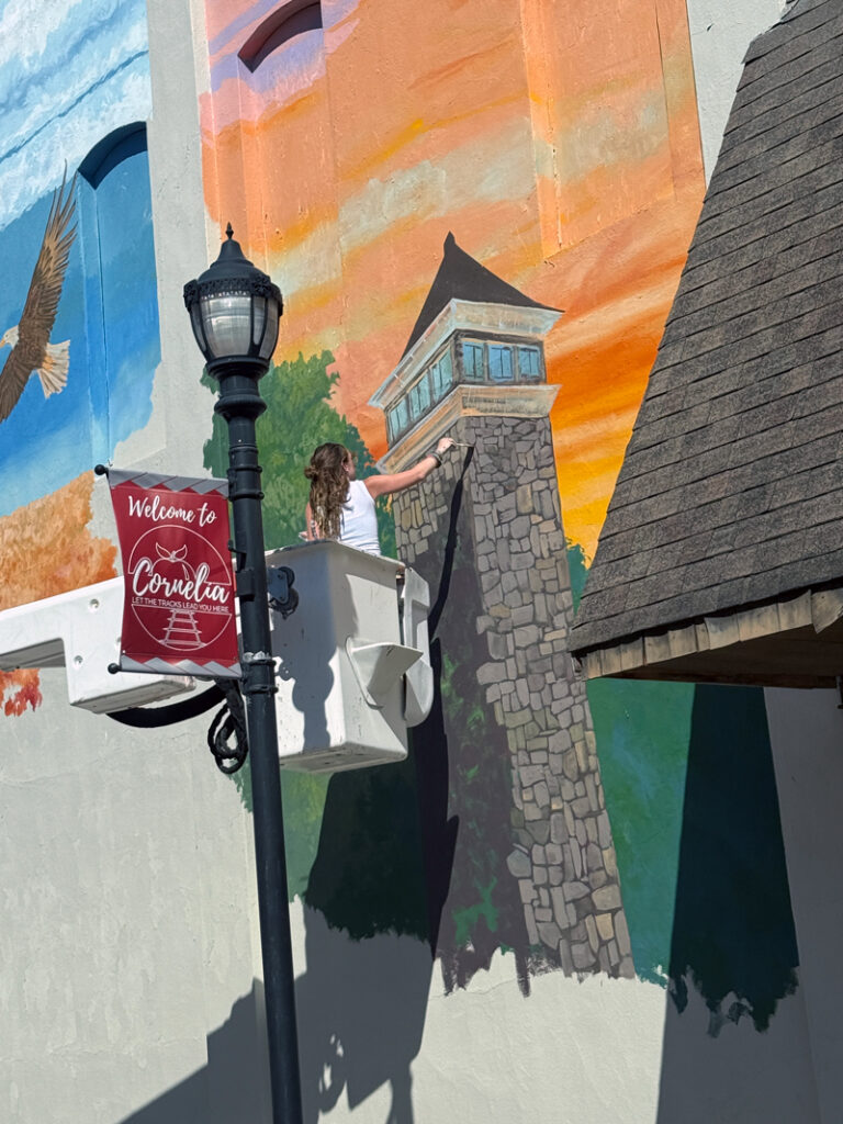 New Mural Brightens Cornelia