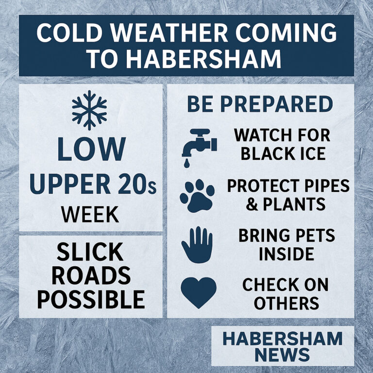 Cold Weather Coming — Here’s What Habersham Needs to Know This Week