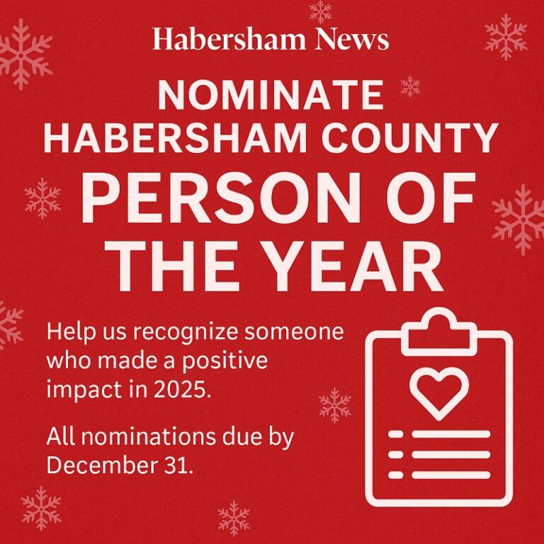 Habersham News Now Accepting Nominations for “Habersham County Person of the Year”