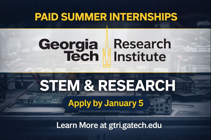 Georgia Tech Offers Paid Summer Internships to High School Students