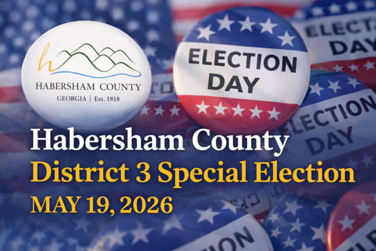 Habersham County Provides Update on Special Election to Fill District 3 Commission Seat