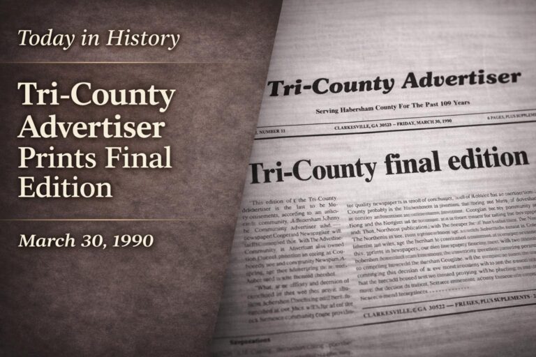 Today in History: Tri-County Advertiser Ends 111-Year Run With Final Edition in 1990