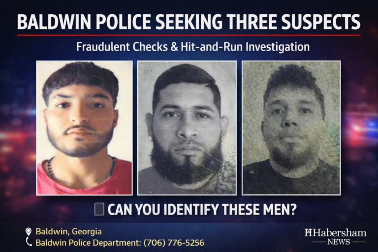 Baldwin Police Seek Public’s Help Identifying Three Men in Fraud, Hit-and-Run Investigation