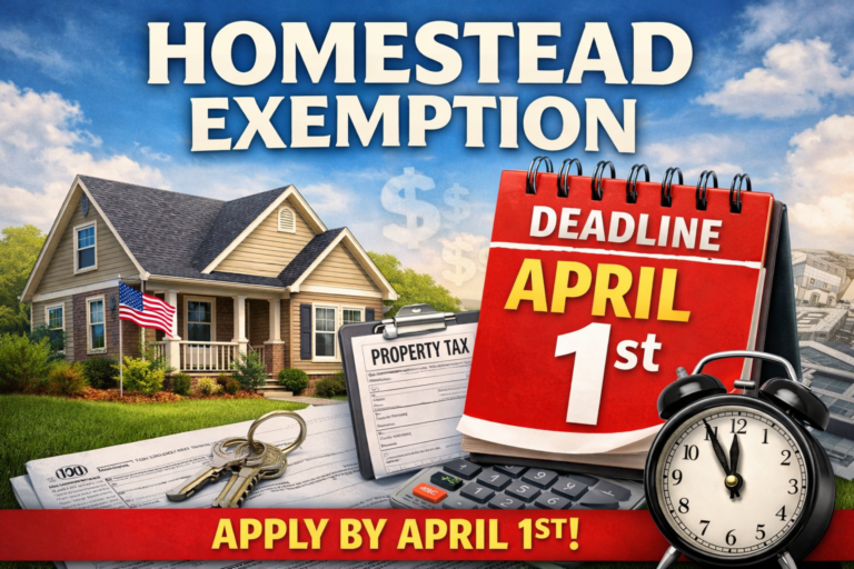 Habersham Homeowners Reminded of April 1 Deadline for Homestead Exemption