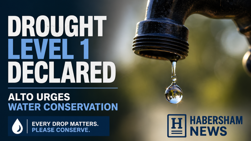 Georgia Declares Level 1 Drought; Alto Urges Water Conservation Measures Georgia Declares Level 1 Drought; Alto Urges Water Conservation Measures