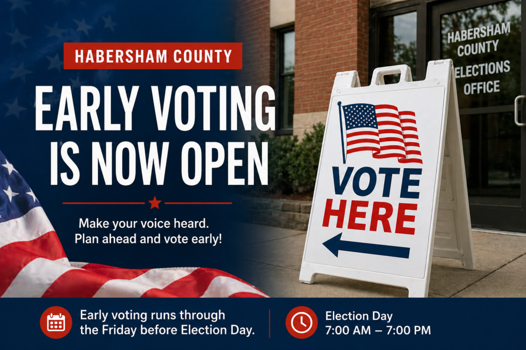 Early Voting Begins in Habersham County Ahead of May 19 Election Early Voting Begins in Habersham County Ahead of May 19 Election