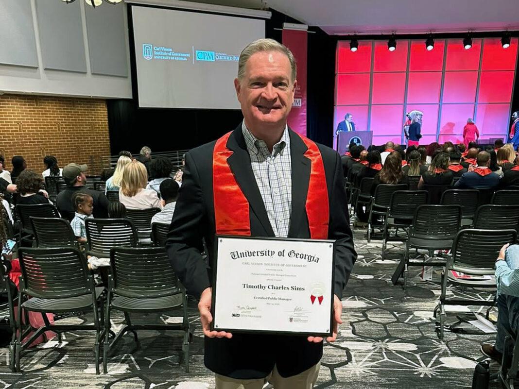 Habersham County Manager Tim Sims Earns Certified Public Manager Credential Habersham County Manager Tim Sims Earns Certified Public Manager Credential