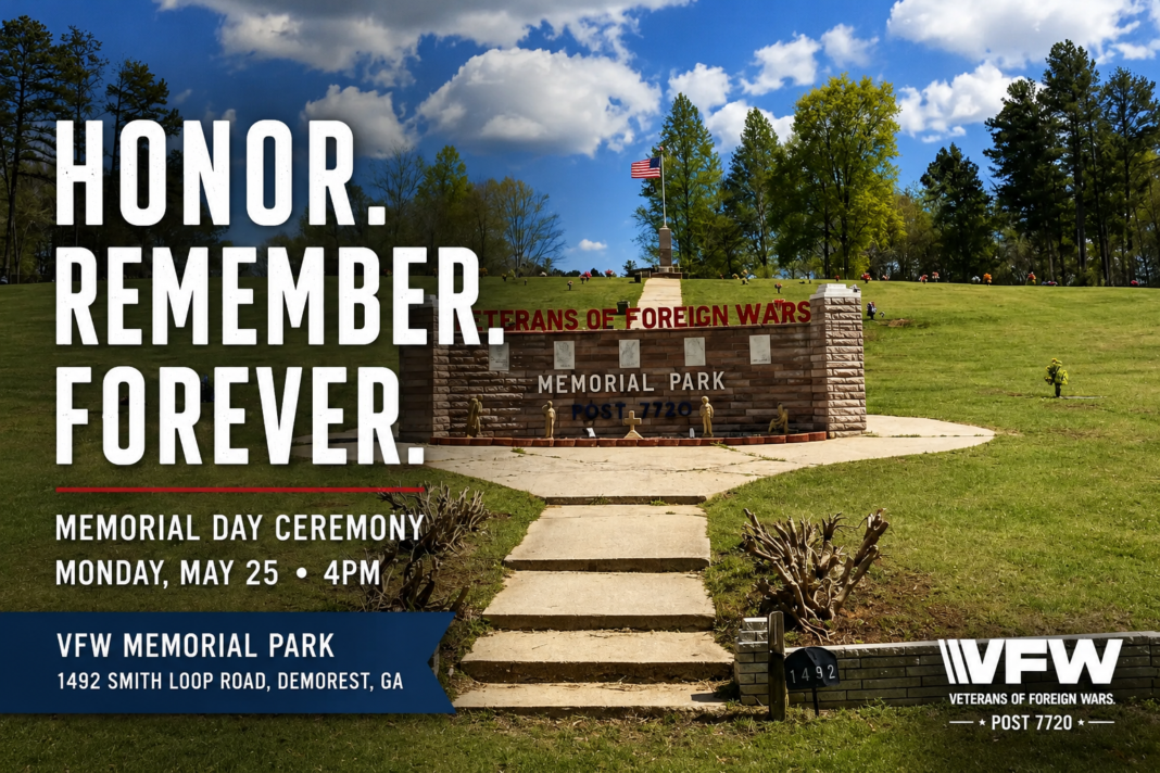 Memorial Day Ceremony Set for Today at VFW Memorial Park Memorial Day Ceremony Set for Today at VFW Memorial Park