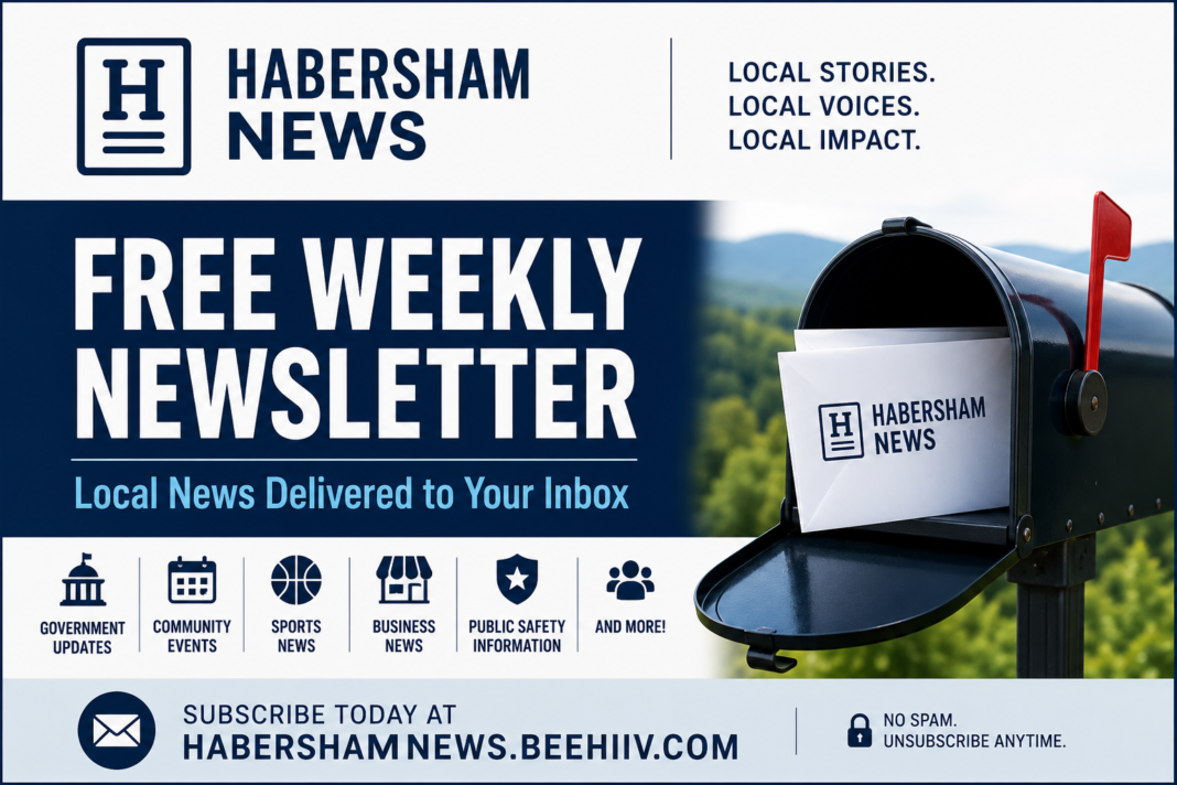 Habersham News Launches Free Weekly Email Newsletter Habersham News Launches Free Weekly Email Newsletter