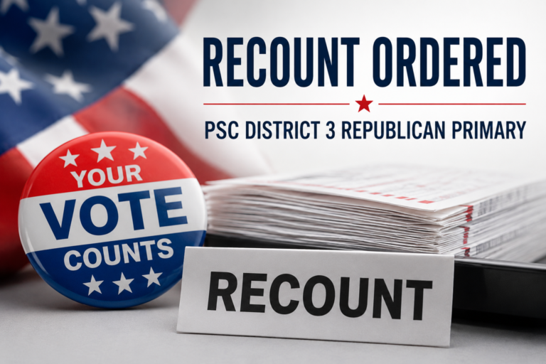 Recount Ordered in Georgia Public Service Commission District 3 Republican Primary