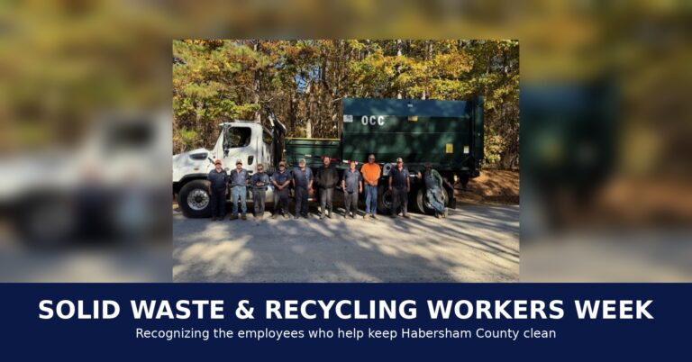 Habersham County Recognizes Solid Waste and Recycling Workers Week